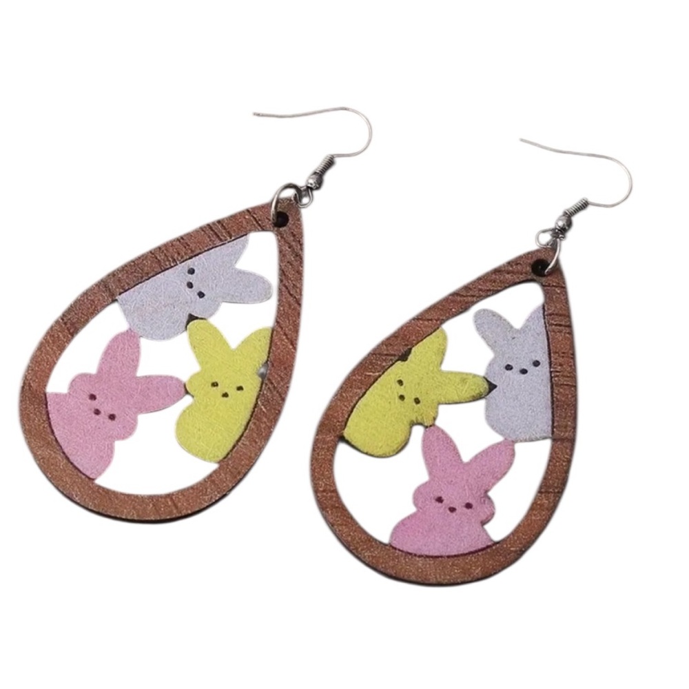 Easter Bunny Dangle Earrings